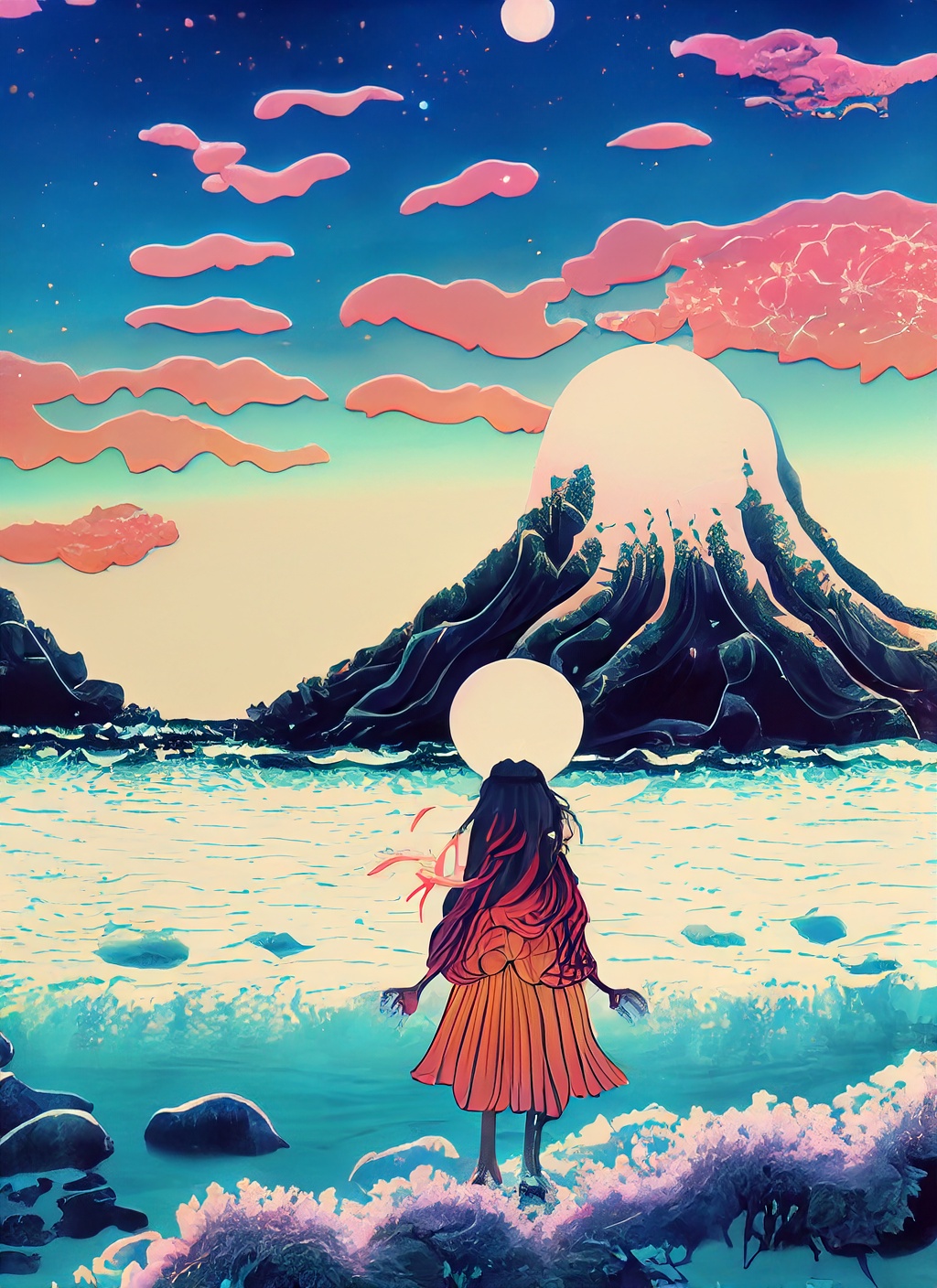 Firefly かわいい　奇妙　霊　海　沖縄　アール・ヌーヴォー　昼　浮世絵　冬 89411